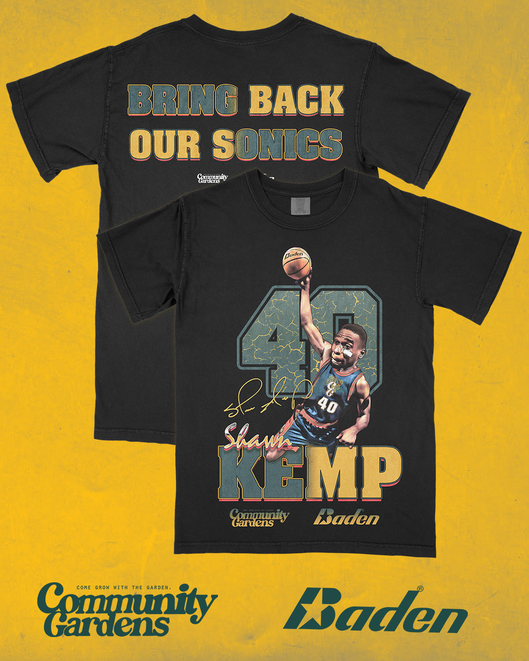 Shawn Kemp x Baden Sports x CG T shirt